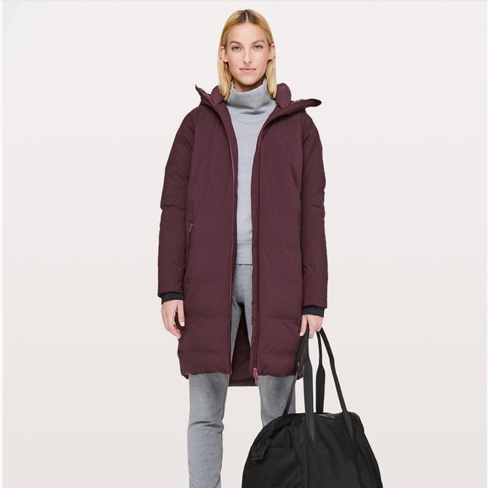 Lululemon Slush Hour Parka; Size 2; Cassis